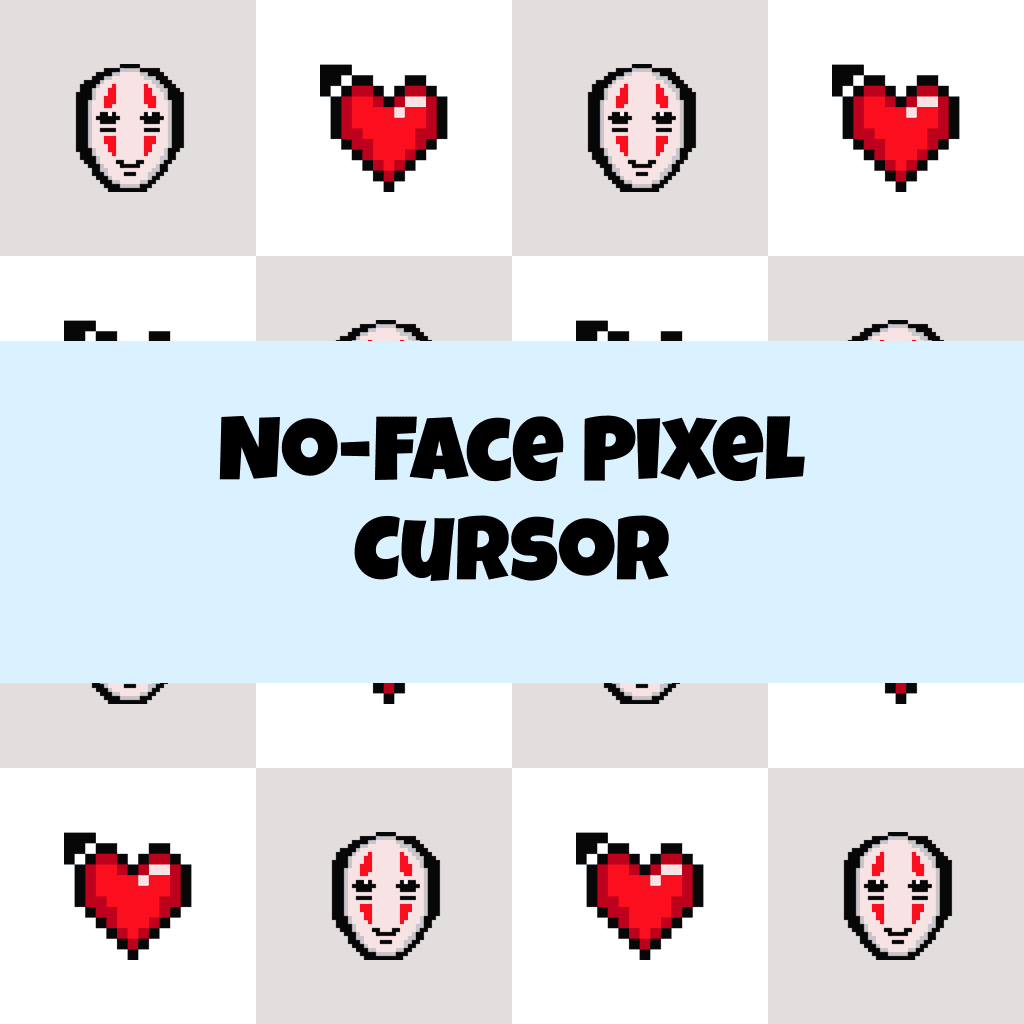 Preview No-Face Pixel cursor custom cursor pack
